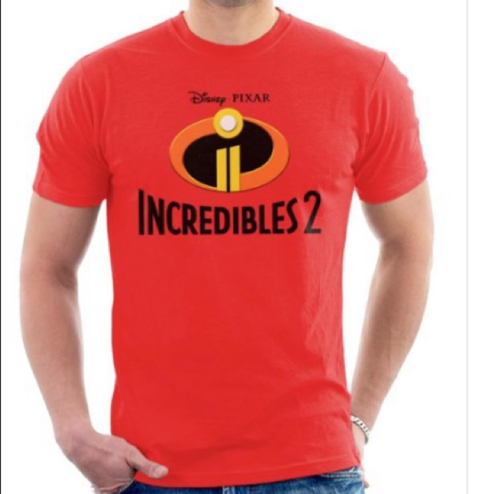 ❤️3X20 RED Men Incredibles 2 Logo Men's T-Shirt | XL